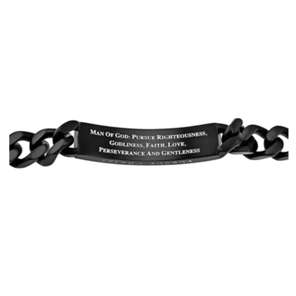 Men&#39;s Christian Bracelet Black Neo