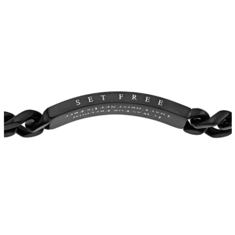 Men&#39;s Christian Bracelet Black Neo