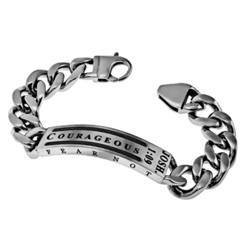 Men&#39;s Cable Bracelet Courageous