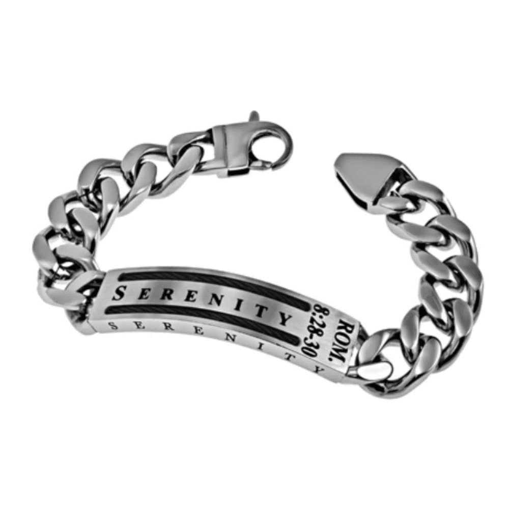 Men&#39;s Cable Bracelet Serenity face