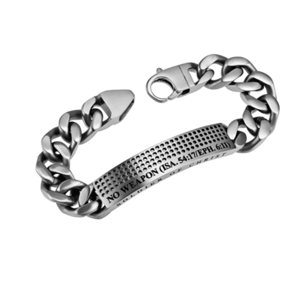 Men&#39;s Silver Sport bracelet No Weapon