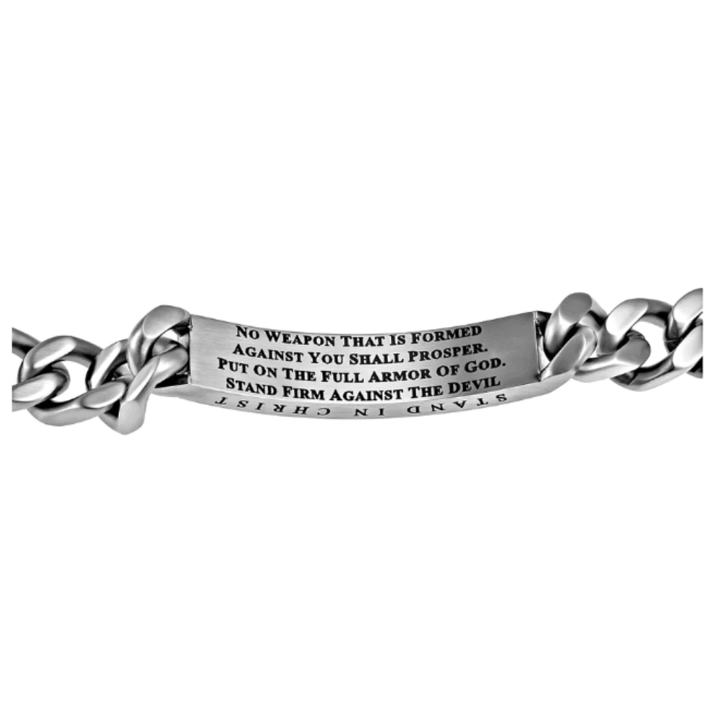 Men&#39;s silver sport bracelet No weapon back