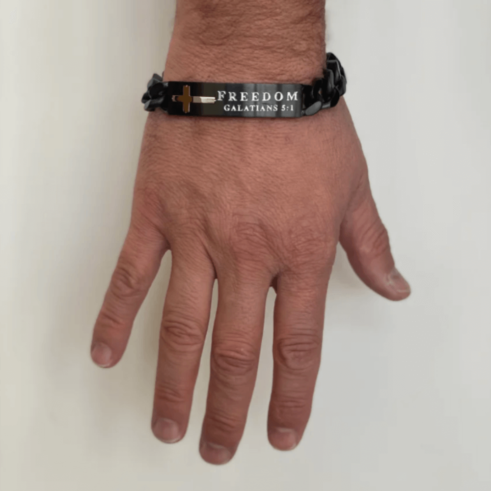 Men&#39;s Christian Bracelet Black Neo