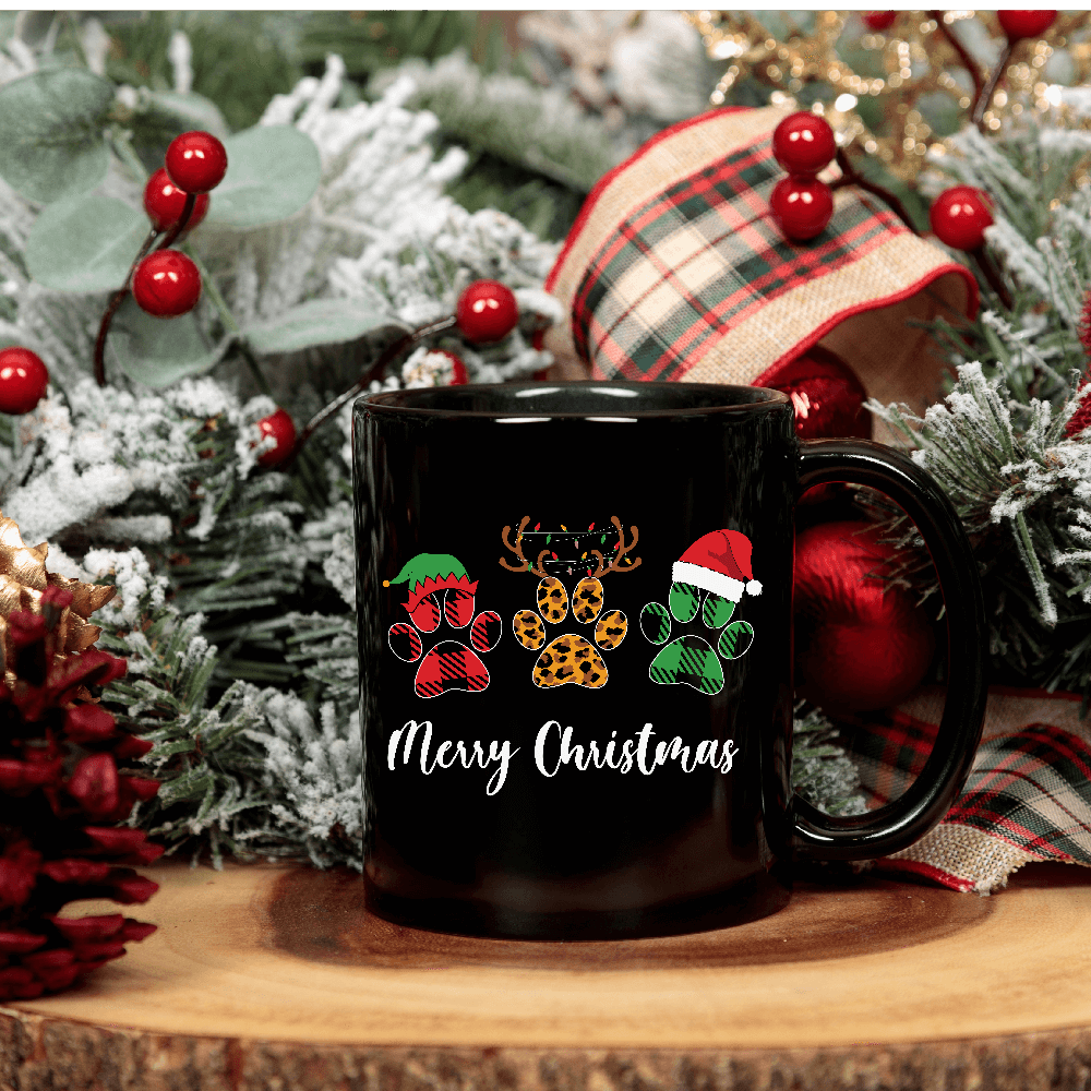 Merry Christmas Paw Mug