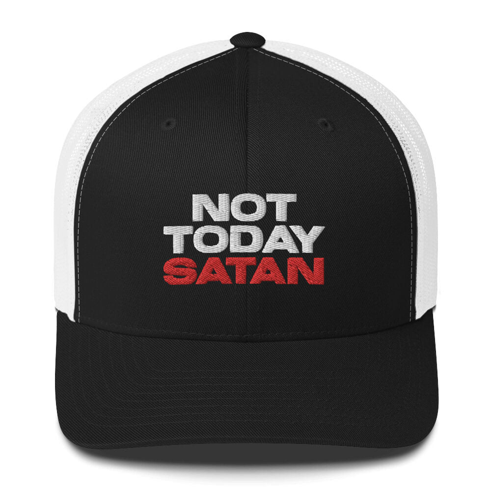 Not Today Satan Trucker Hat