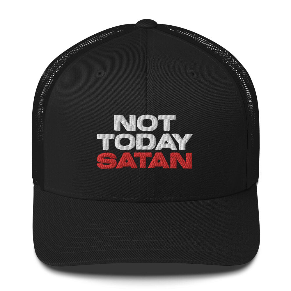 Not Today Satan Trucker Hat