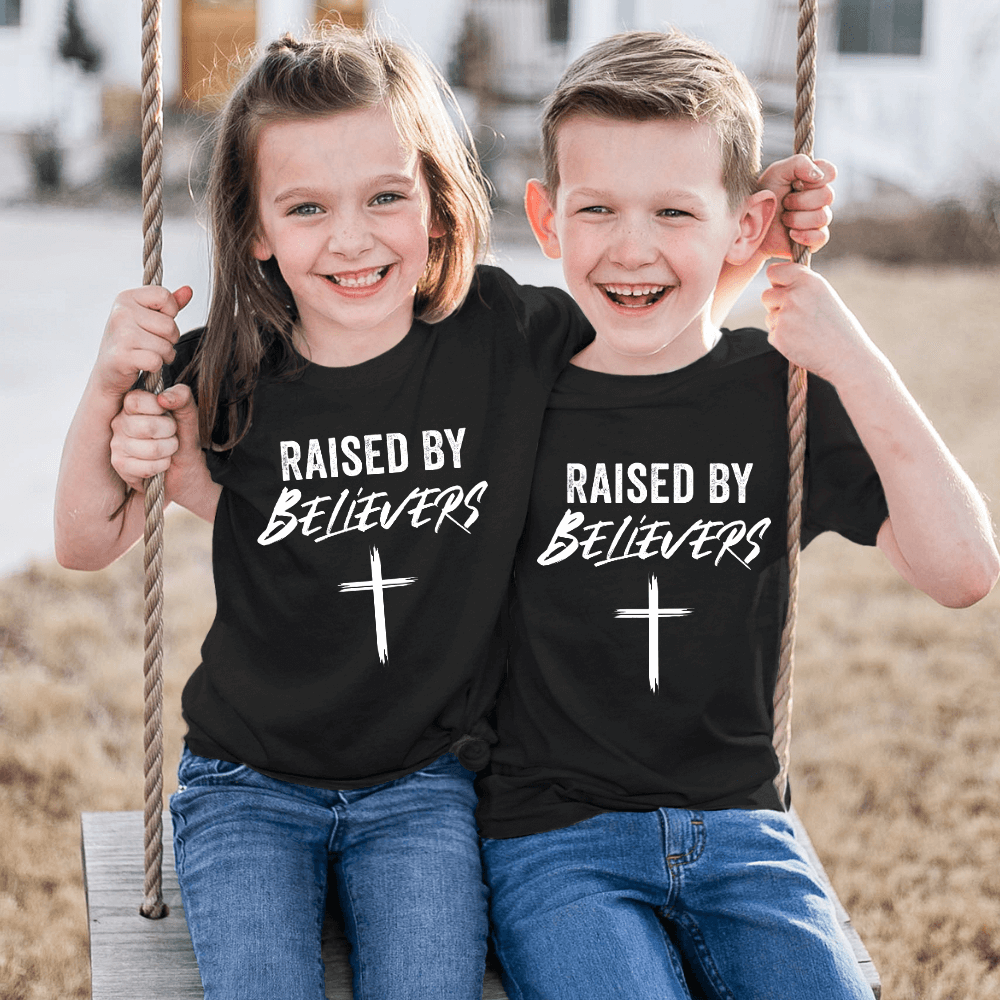 Raised By Believers Kids Tee