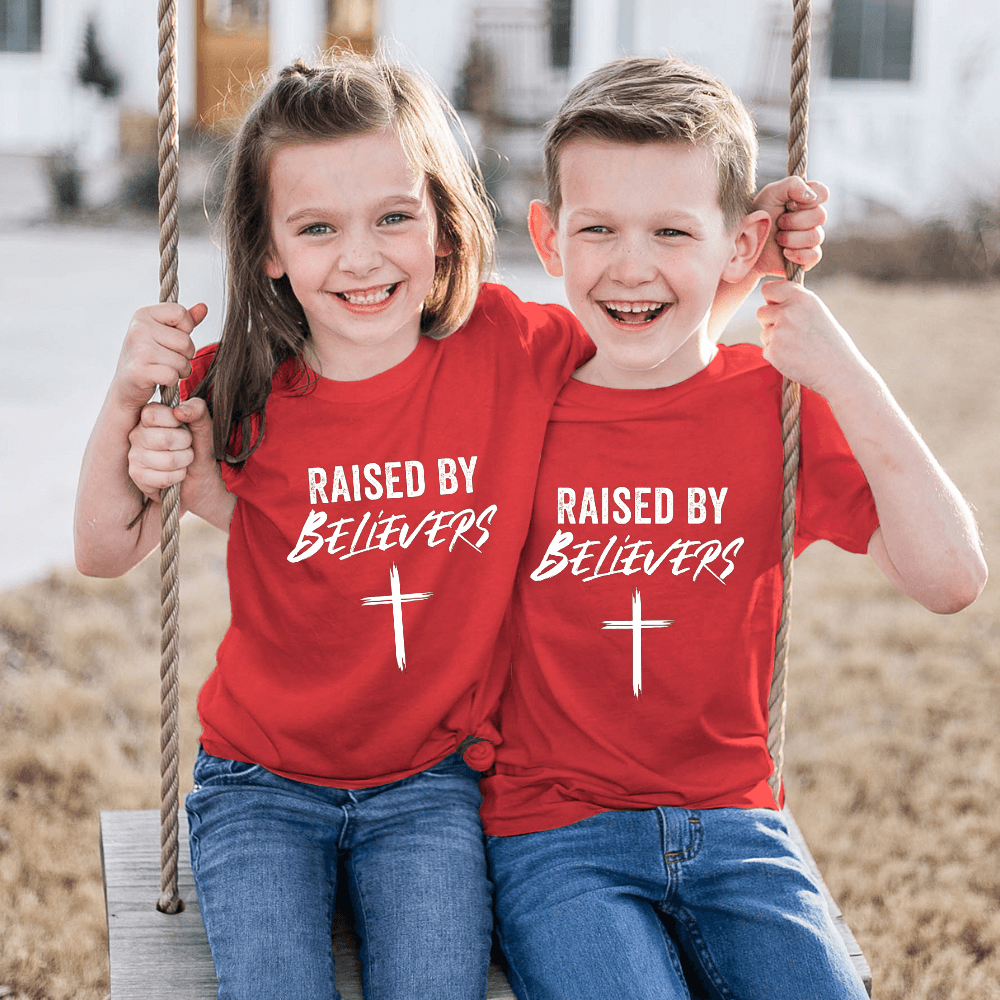 Raised By Believers Kids Tee