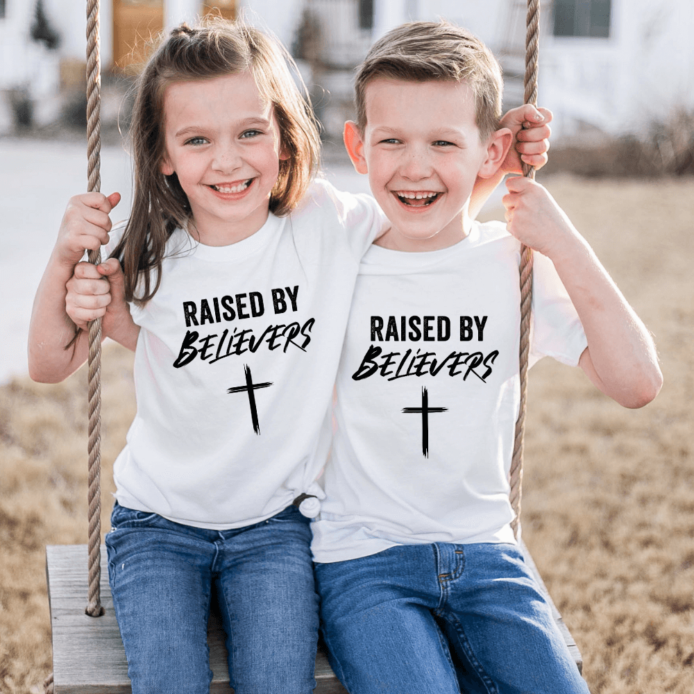 Raised By Believers Kids Tee