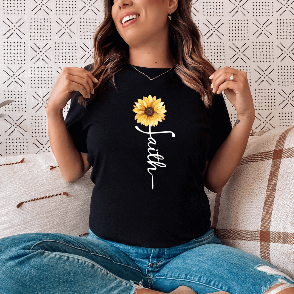 Sunflower Faith Tee