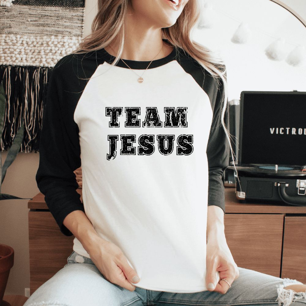 Team Jesus Raglan T-shirt