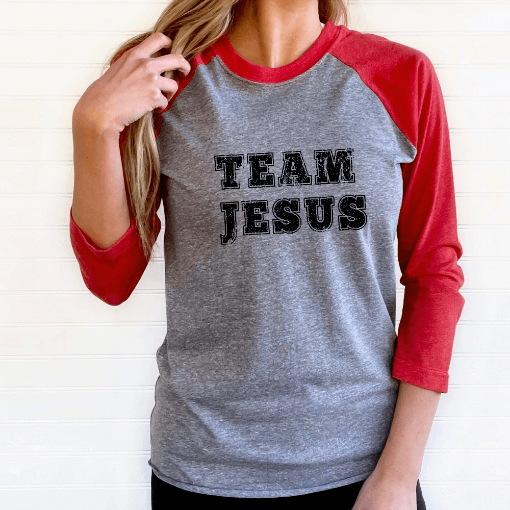 Team Jesus Raglan T-shirt