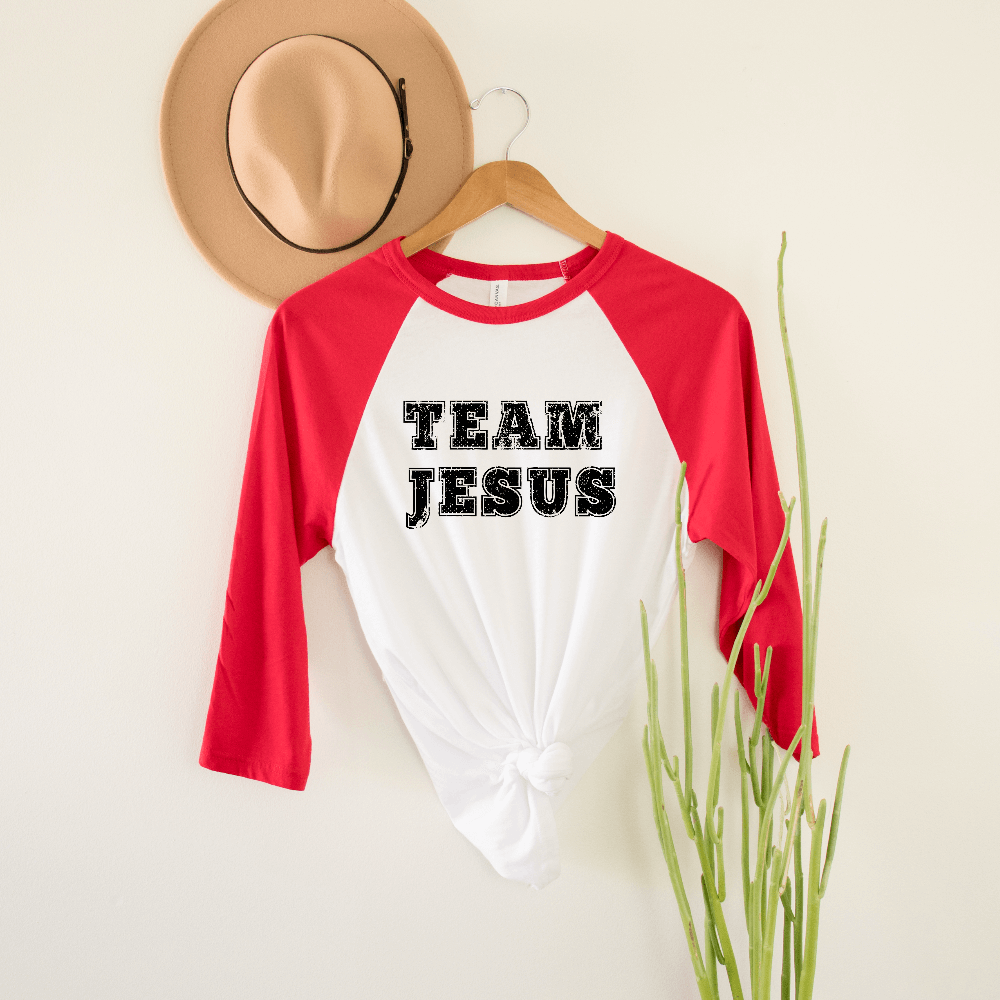 Team Jesus Raglan T-shirt