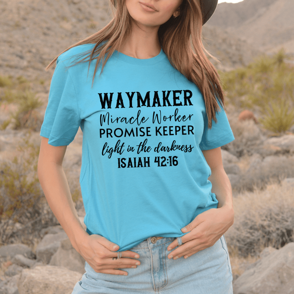 Way maker Miracle Worker Promise keeper T Shirts Way maker Miracle Worker Promise keeper T Shirts