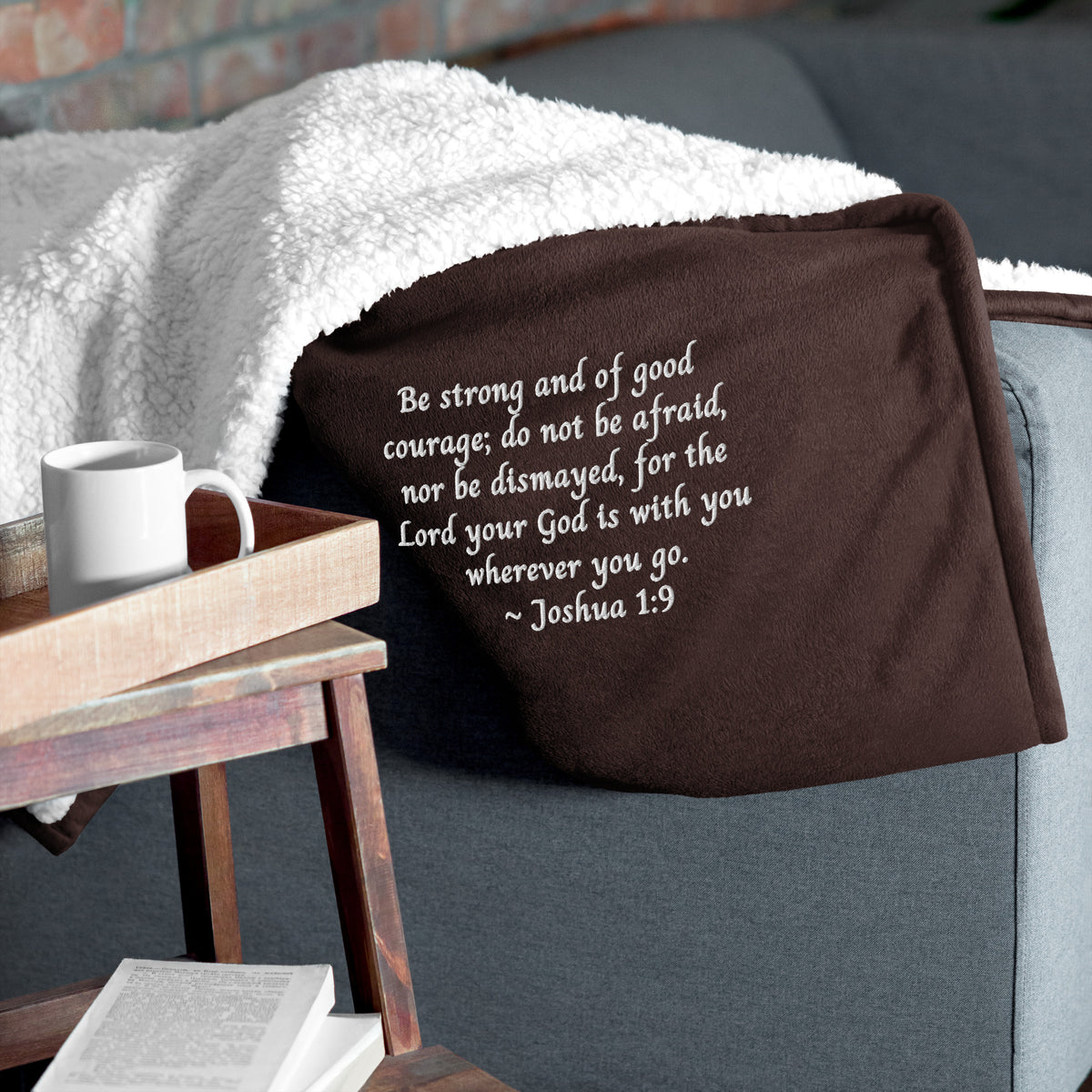 Joshua 1 9 Blanket