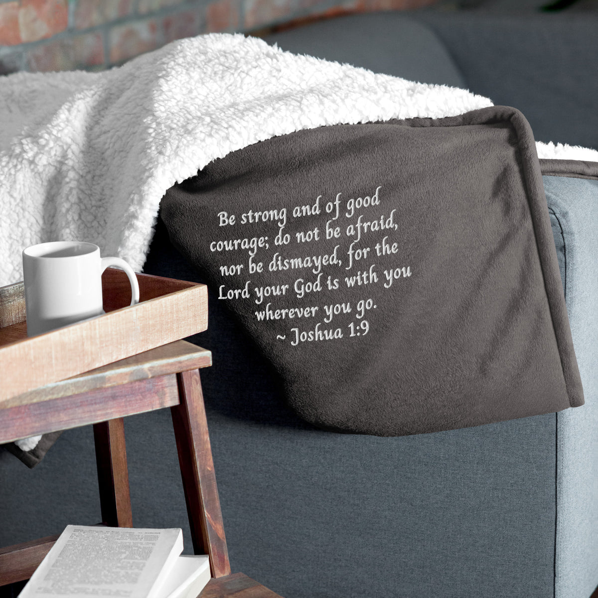 Joshua 1 9 Blanket