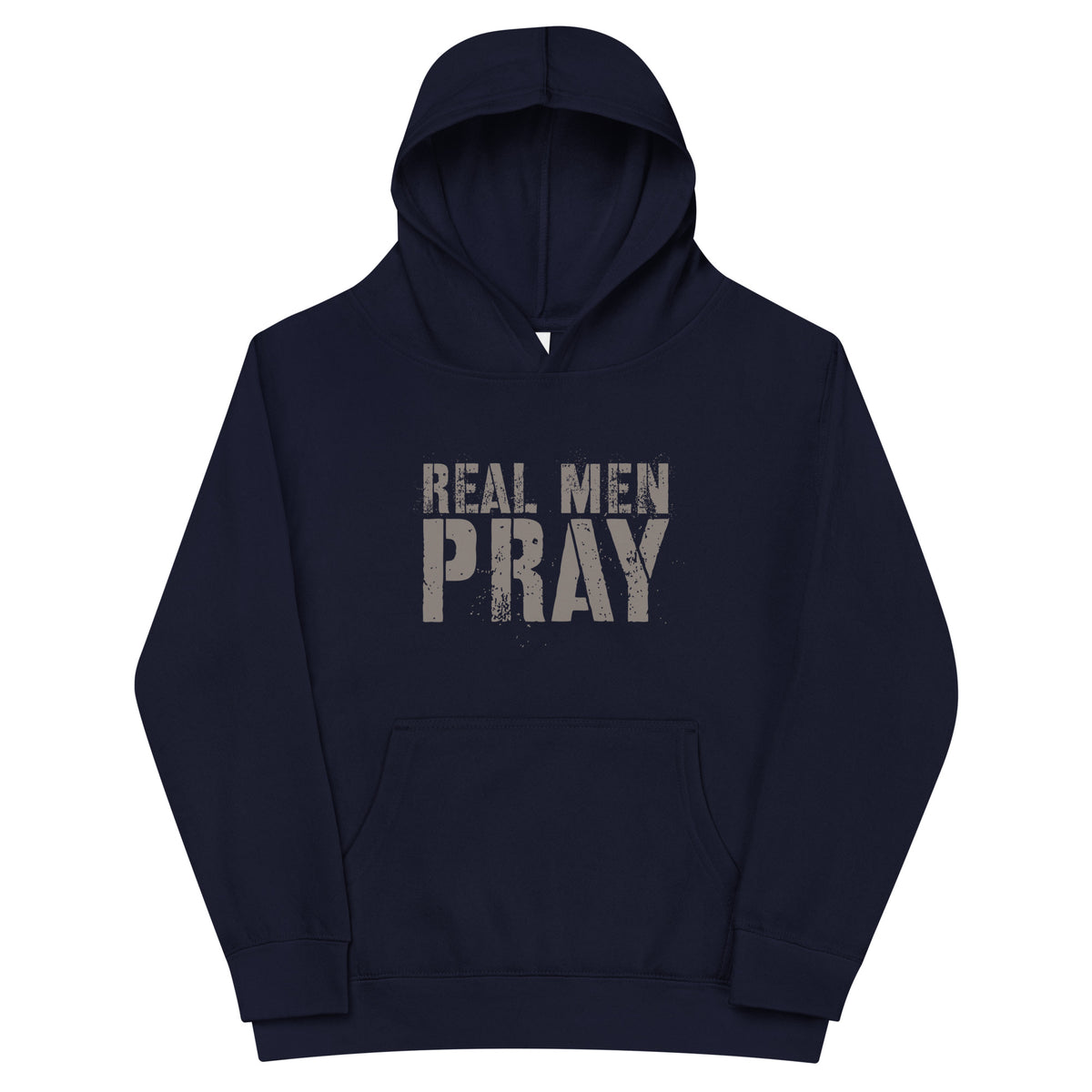 Real Men Pray Kids Hoodie