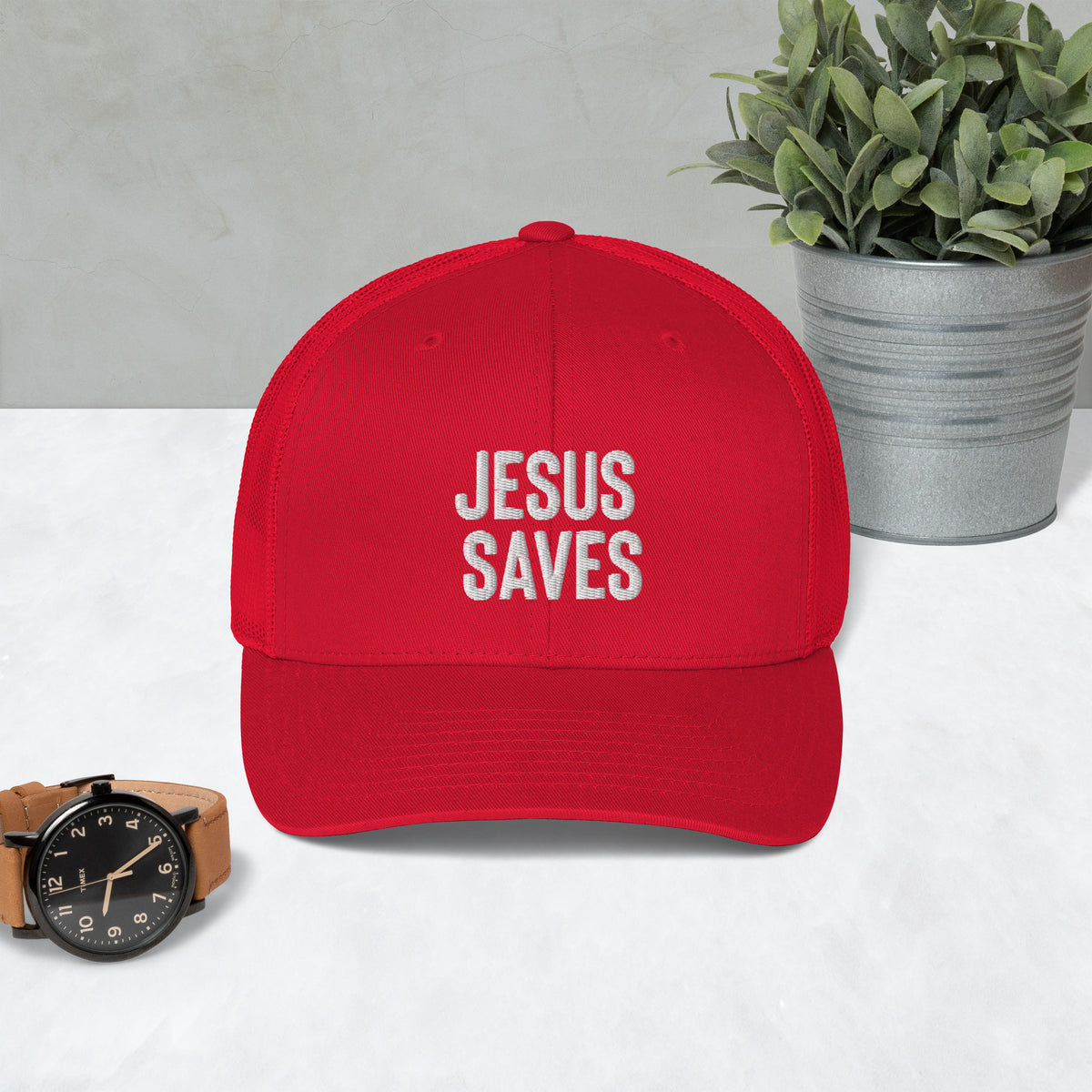 Jesus Saves Trucker Cap