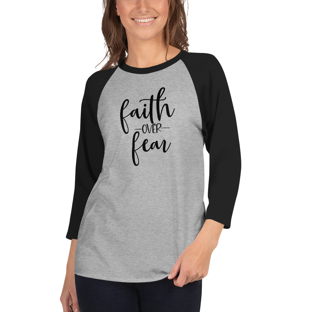 Faith over Fear Raglan Shirt