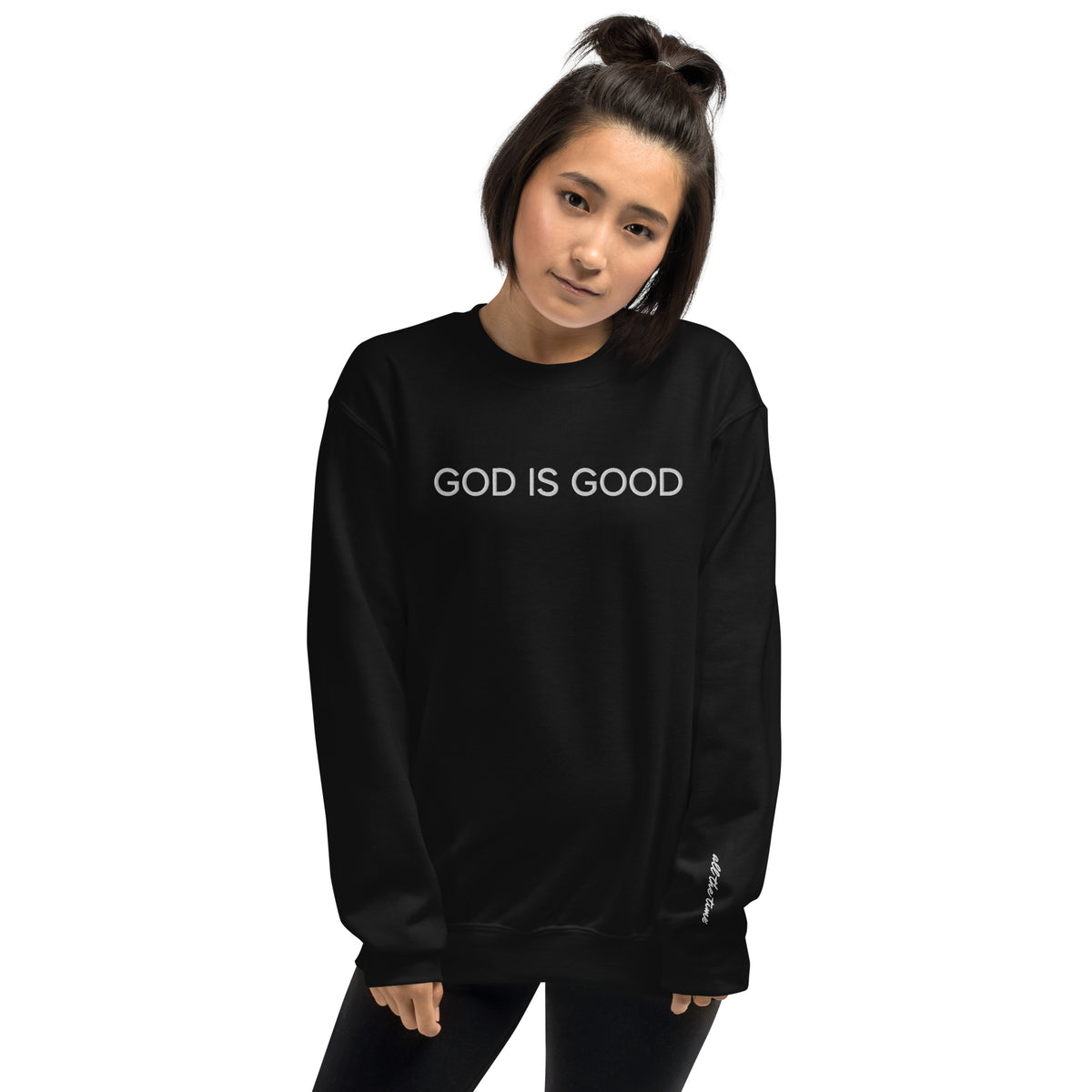 God Is Good Embroidered Sweatshirt