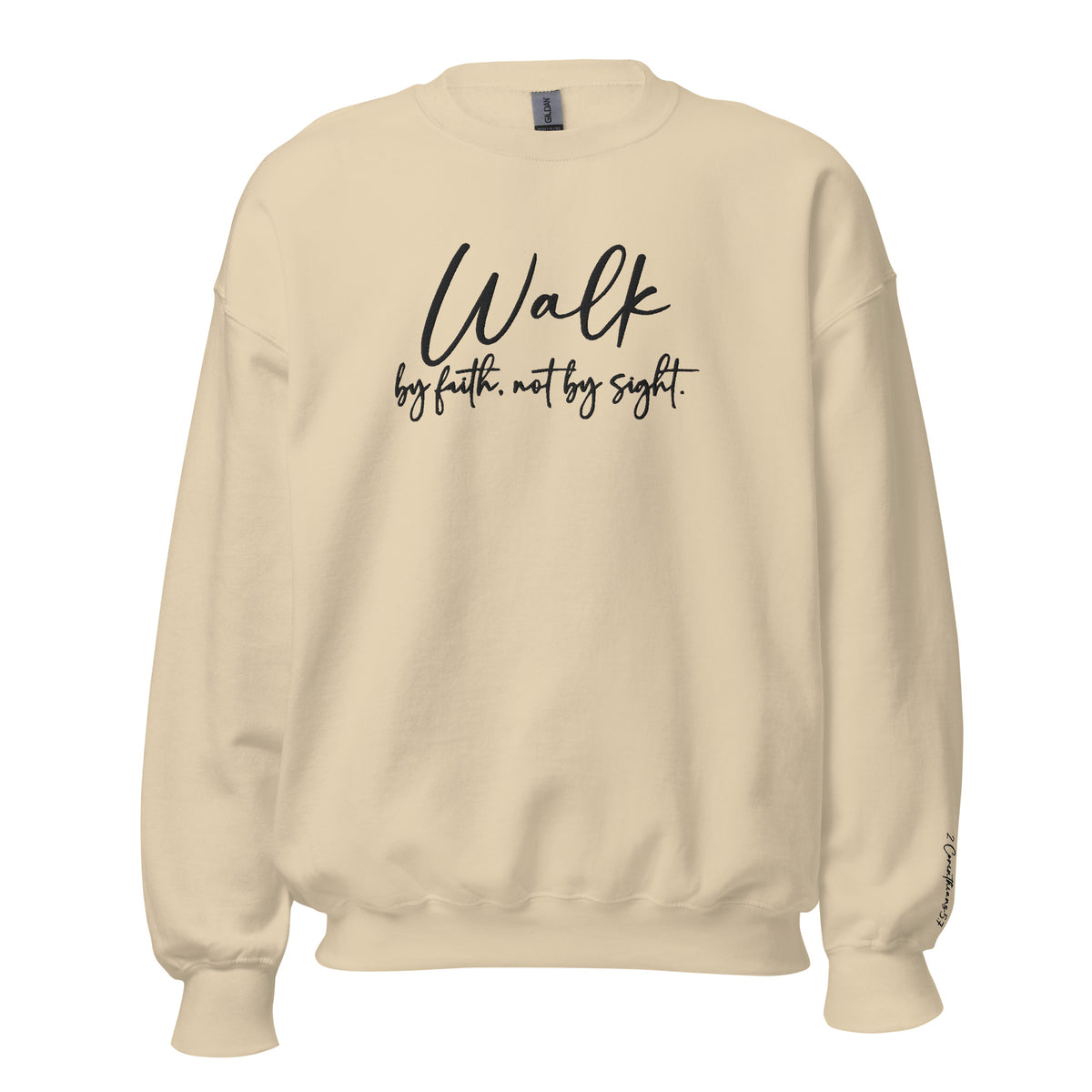 Embroidered Walk By Faith Sweatshirt