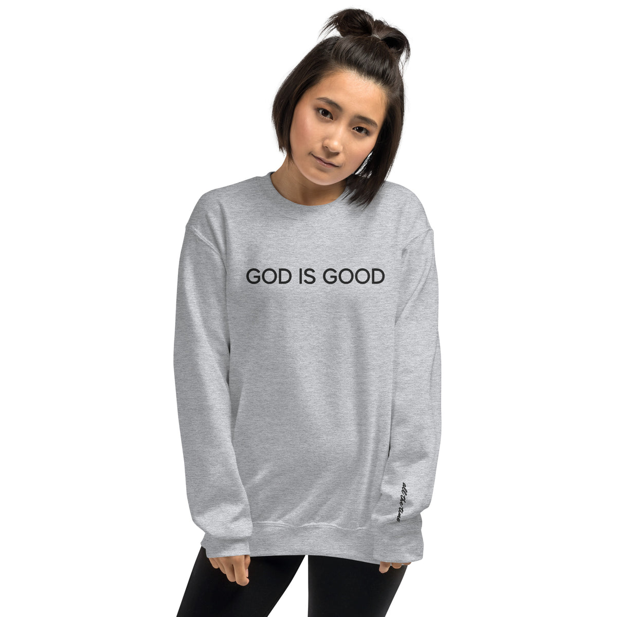 God Is Good Embroidered Sweatshirt