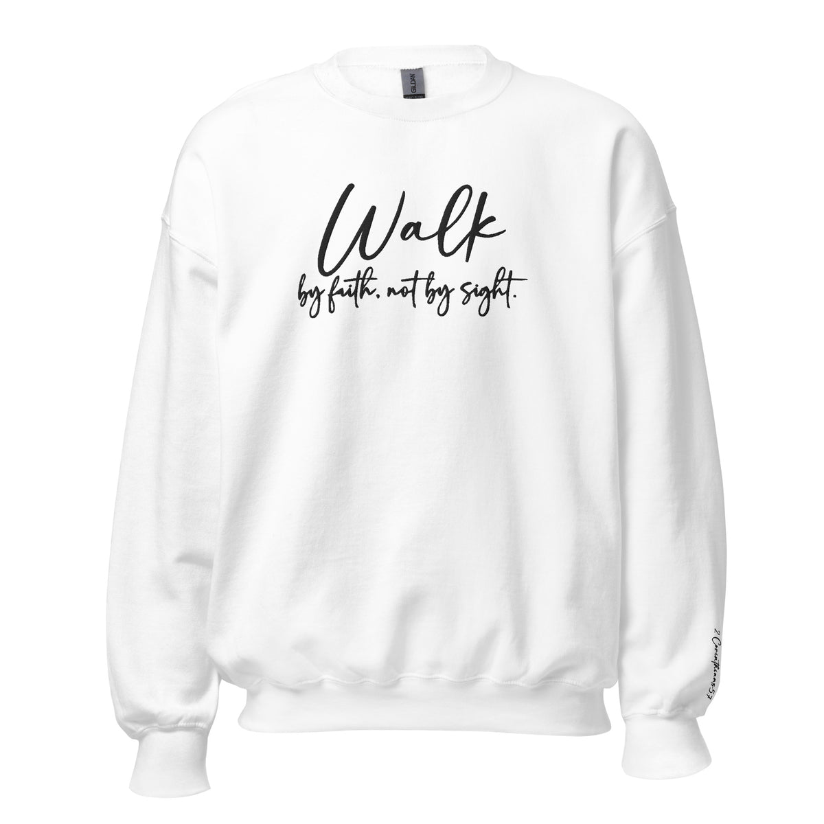 Embroidered Walk By Faith Sweatshirt