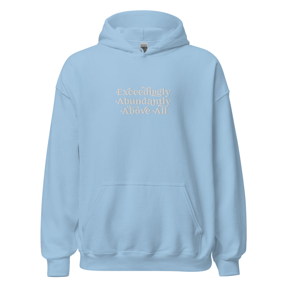 Above All Embroidered Hoodie