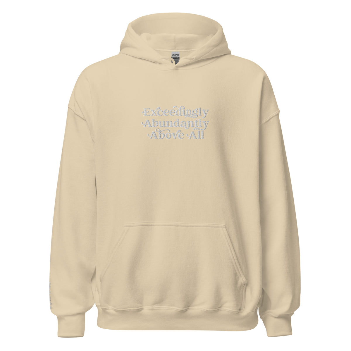 Above All Embroidered Hoodie