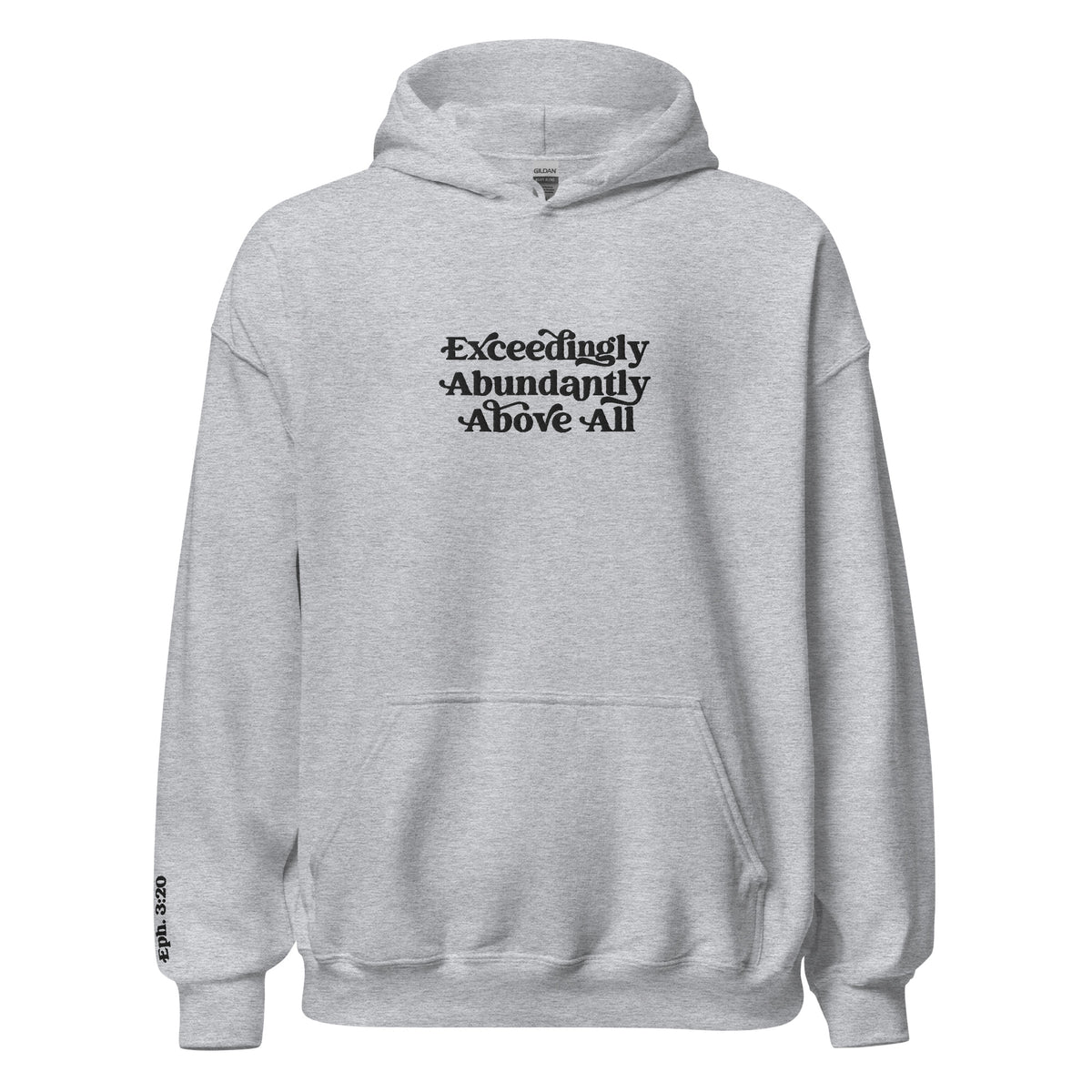 Above All Embroidered Hoodie