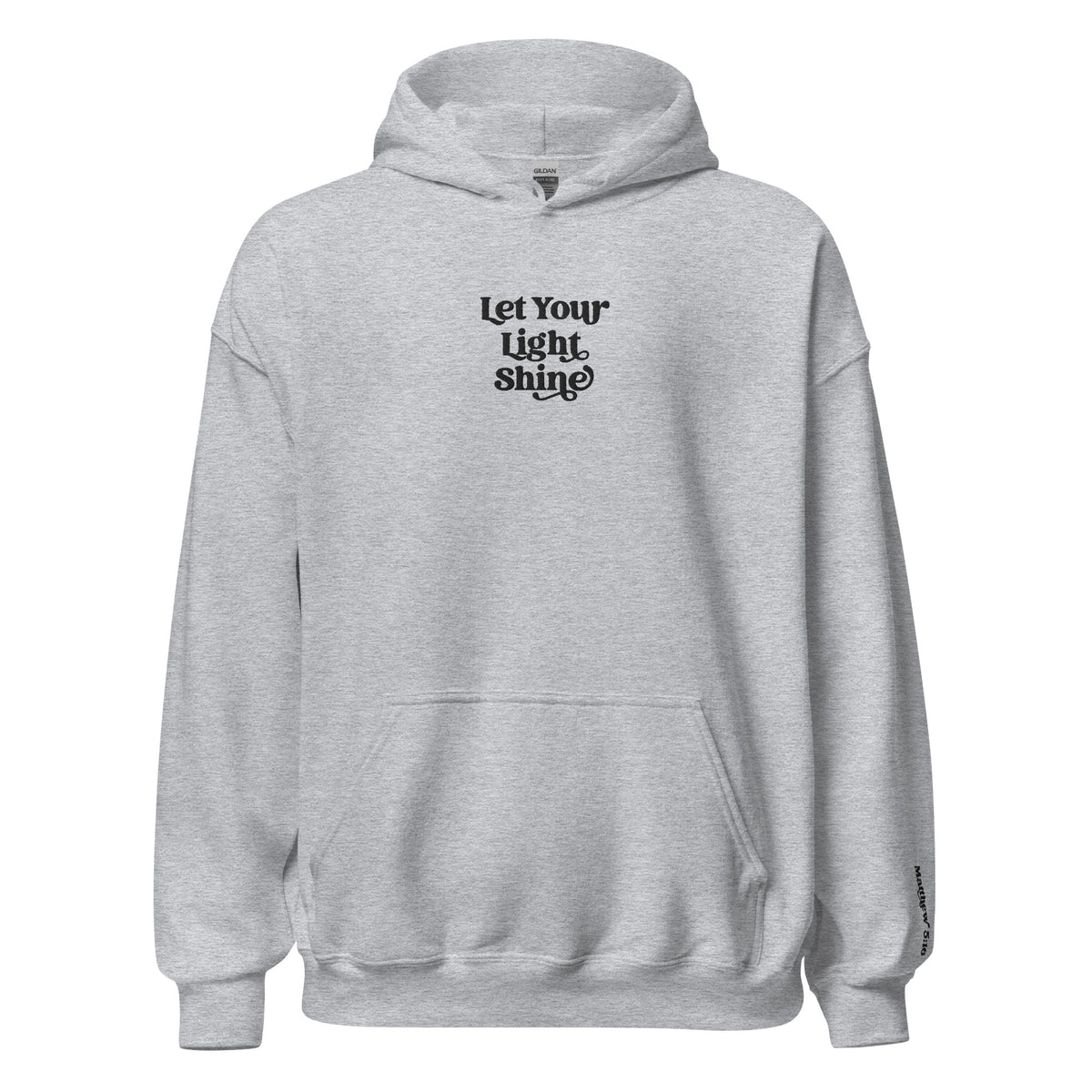 Let Your Light Shine Embroidered Hoodie