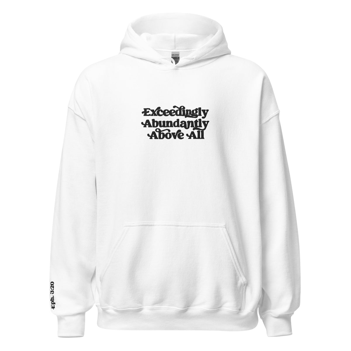 Above All Embroidered Hoodie