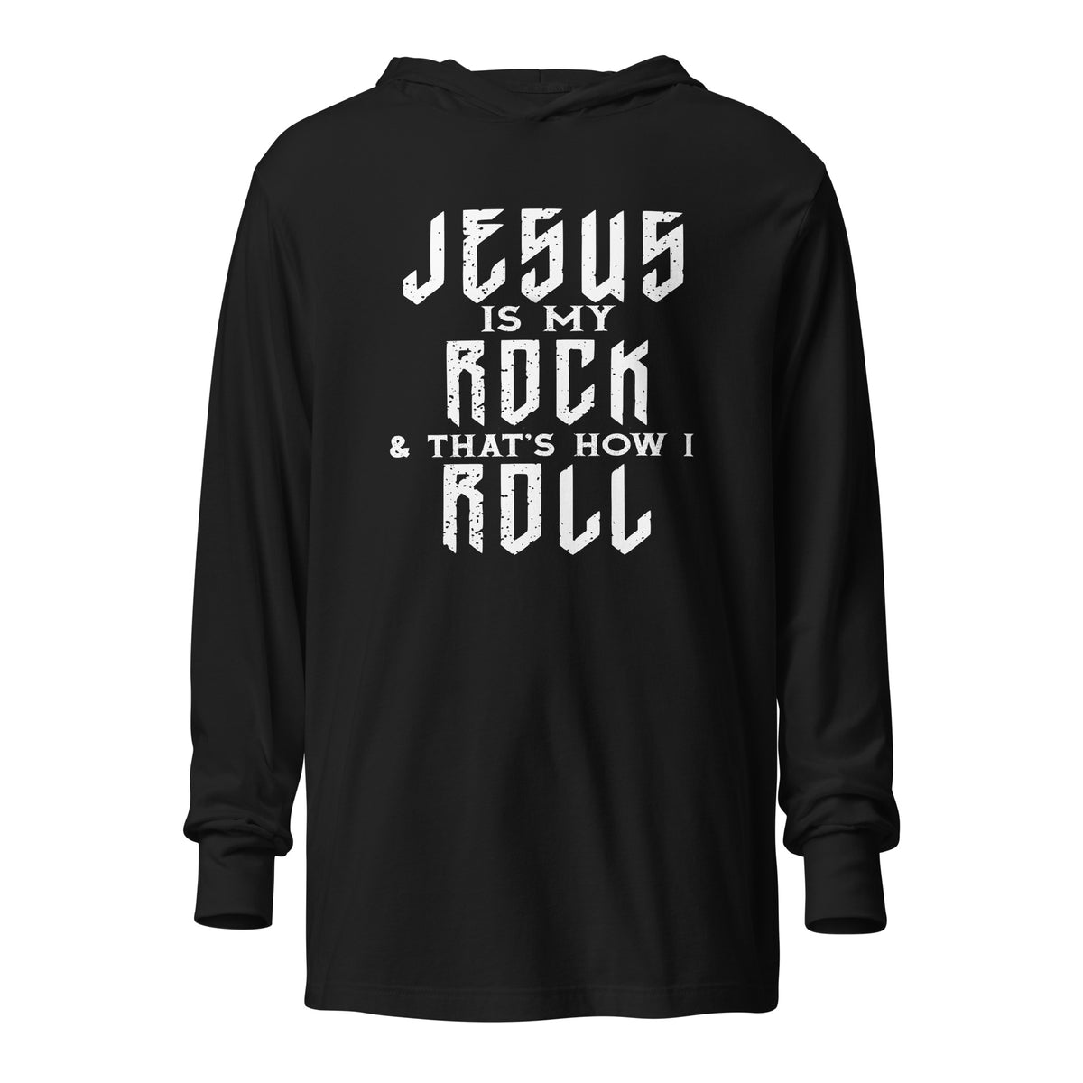 Jesus Is My Rock Hooded Tee