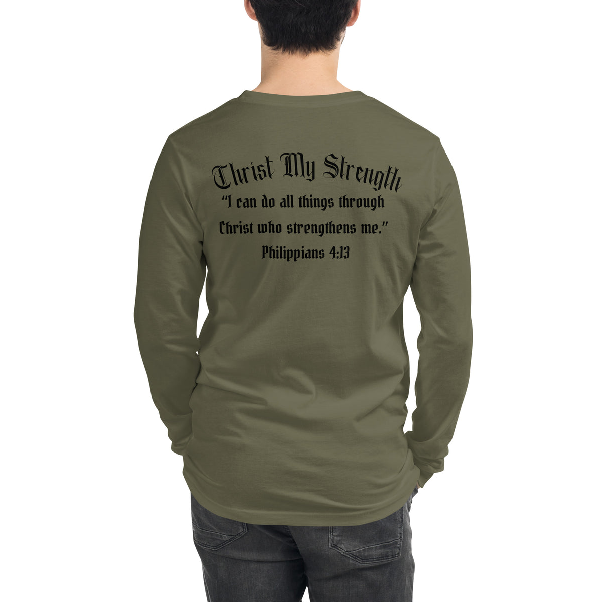 Christ My Strength Mens Tee