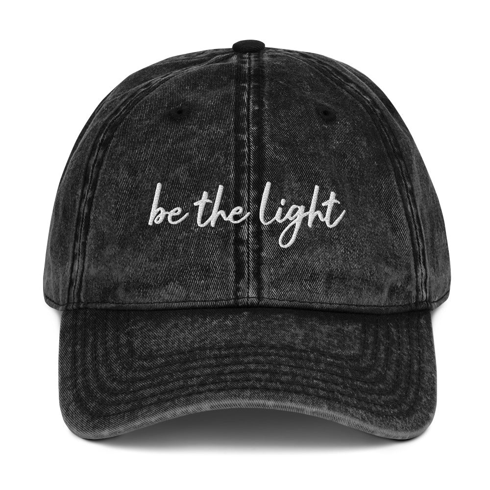 Be The Light Vintage Cap