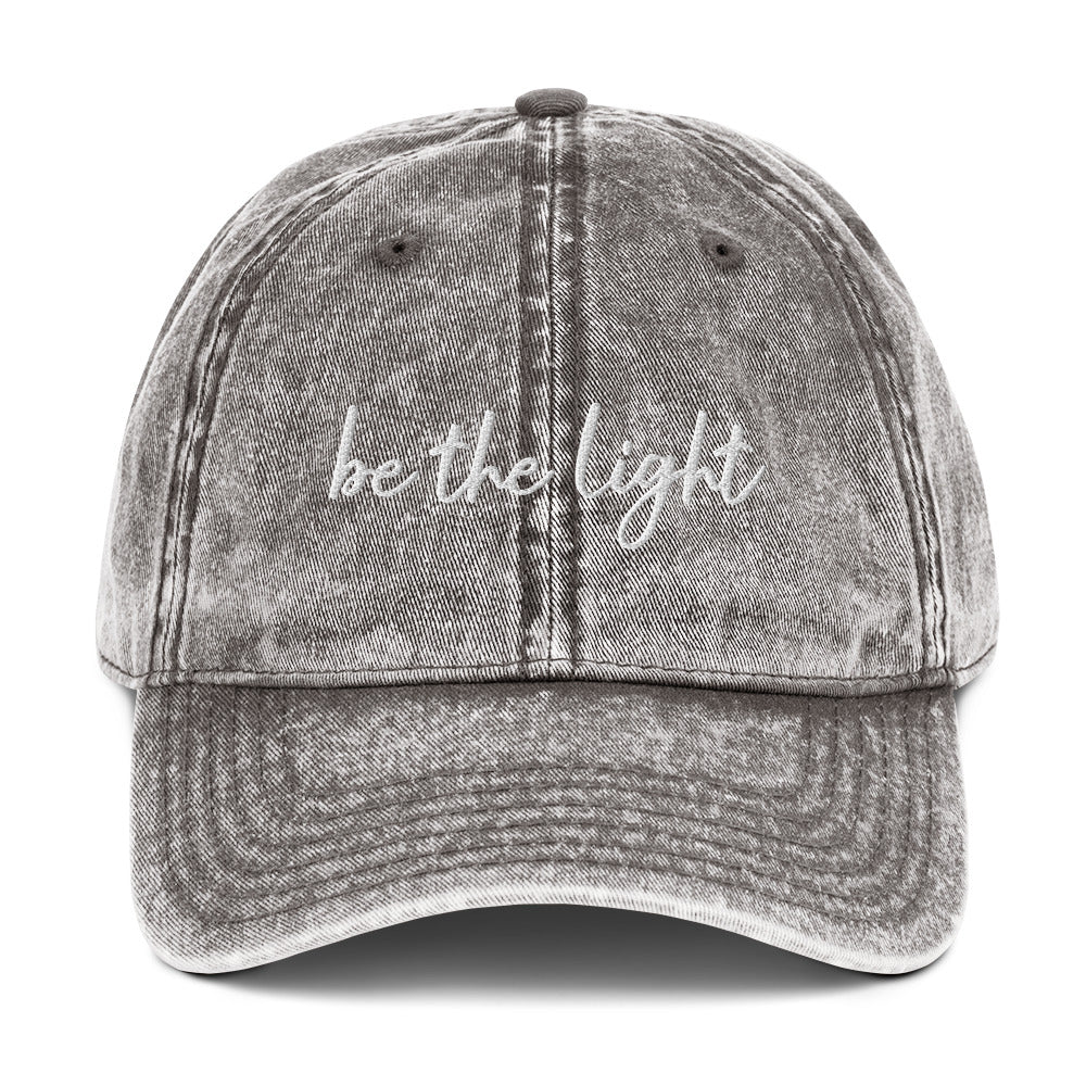 Be The Light Vintage Cap