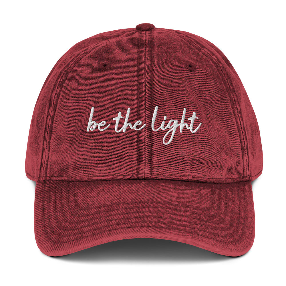 Be The Light Vintage Cap