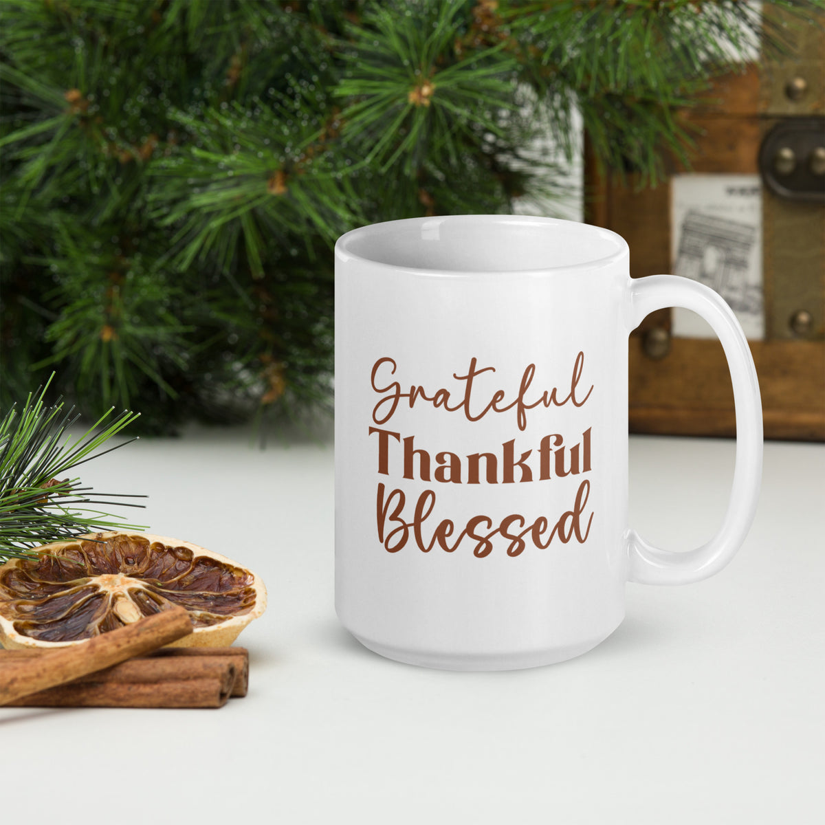 Grateful Thankful Blessed Mug