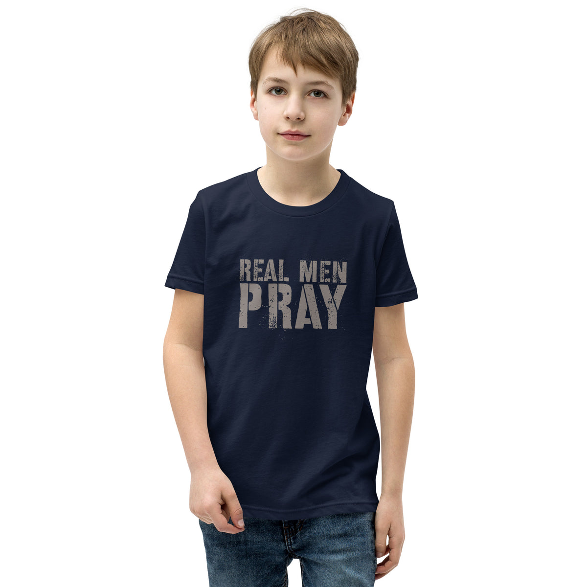 Real Men Pray Kids Tee